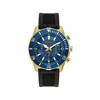 Bulova Silicone Chronograph Mens Watch In Blue