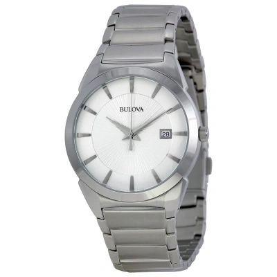 Bulova Silver Dial Stainless Steel Men's Watch 96b015