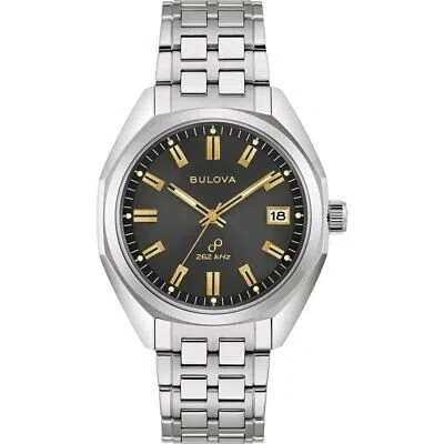 Pre-owned Bulova Silver Mens Analogue Watch Jet Star 96b415