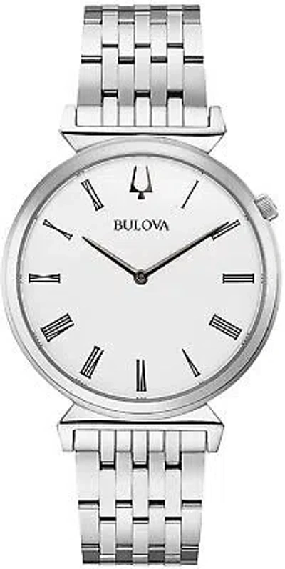 Pre-owned Bulova Silver Mens Analogue Watch Regatta 96a232