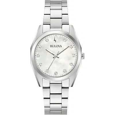 Pre-owned Bulova Silver Womens Analogue Watch Surveyor 96p228