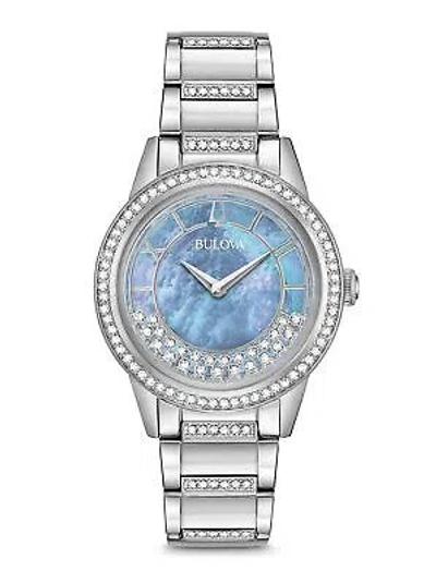 Pre-owned Bulova Silver Womens Analogue Watch Turnstyle 96l260