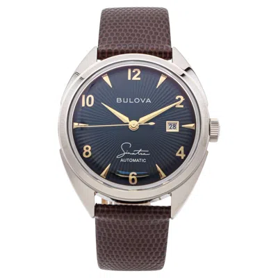 Pre-owned Bulova Sinatra Fly Me To The Moon Skeleton Date Automatic Men's Watch 96b348 In Multi