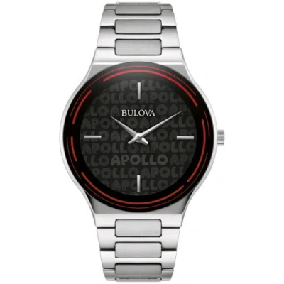Pre-owned Bulova Special Edition Apollo Theater Quartz Watch Edge To Edge Crystal 32mm