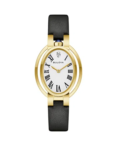 Bulova Special Edition Apollo X Ella Fitzgerald Classic Rubaiyat Watch, 43.1mm X 28.8mm In Black