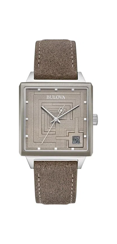 Bulova Special Edition Frank Lloyd Wright Mens Watch In Brown
