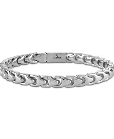 Bulova Stainless Steel Link Bracelet In No Color