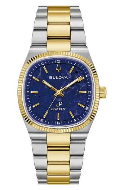Bulova Super Seville Magnesite Bracelet Watch In Gold