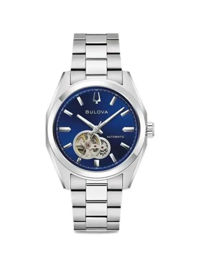 Bulova Surveyor 39mm Watch In Silver