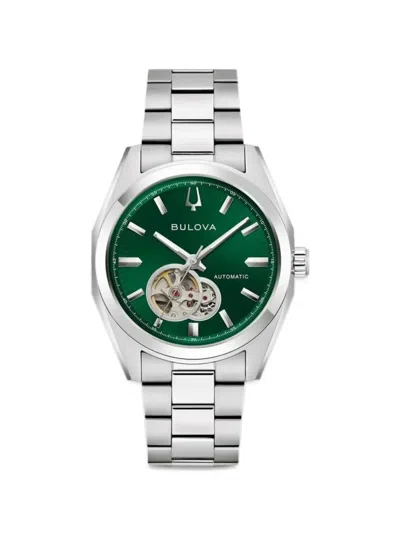 Bulova Surveyor 39mm Watch In Green