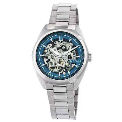 Pre-owned Bulova Surveyor Automatic Blue Dial Men's Watch 96a292