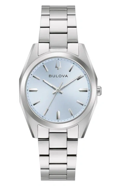 Bulova Surveyor Automatic Bracelet Watch, 22.7mm In Silver-tone