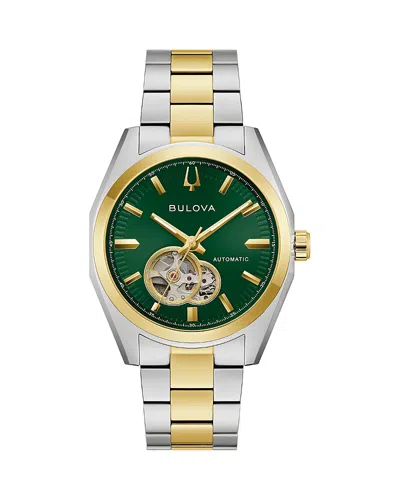 Bulova Surveyor Automatic Watch, 39mm In Green