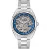 Bulova Men's Automatic Surveyor Stainless Steel Bracelet Watch 41mm In Silverone