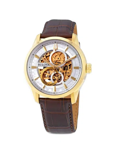 Bulova Sutton 43mm Watch In Brown