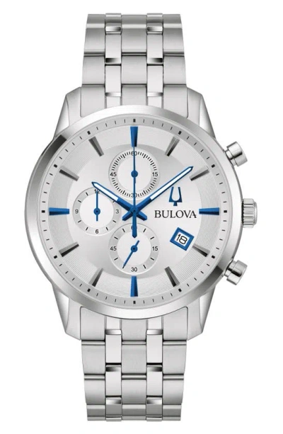 BULOVA BULOVA SUTTON BRACELET CHRONOGRAPH WATCH, 41MM