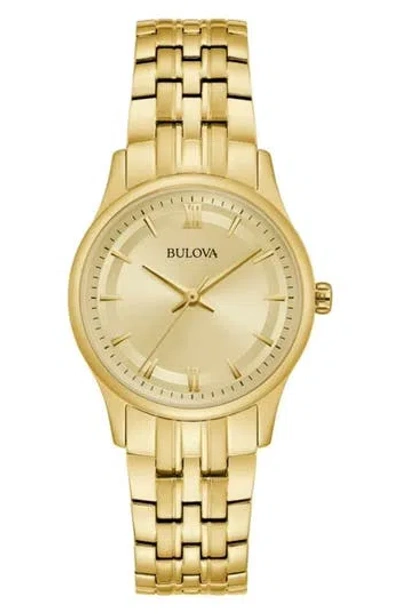 Bulova Sutton Bracelet Watch, 30mm In Gold