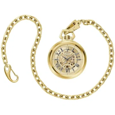 Bulova Sutton Gold-tone Dial Pvd Stainless Steel Chain Men's Watch 97a178