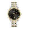 Bulova Sutton Mens Two Tone Stainless Steel Bracelet Watch 98d165 In Gold
