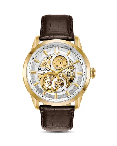 BULOVA SUTTON SKELETON WATCH, 43MM,97A138
