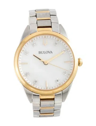 Pre-owned Bulova Sutton Watch, 32mm In Multicolor
