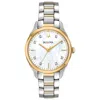 Bulova Sutton Womens Two Tone Stainless Steel Bracelet Watch 98p184 In Metallic