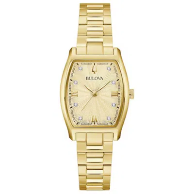 Bulova Tank Women's Watch In Gold