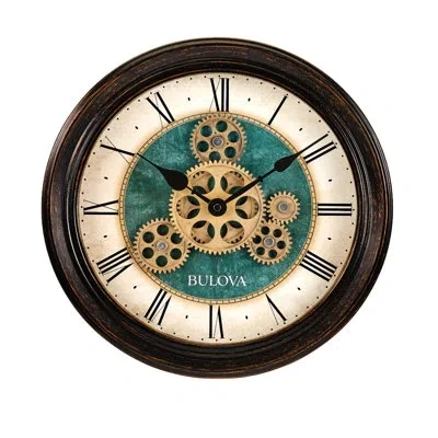 Bulova The Motion 11.75" Wall Clock In Blue;black;white