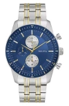Bulova Three Hand Quartz Bracelet Watch, 44mm In Metallic