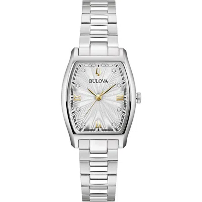Bulova Tonneau Diamond Accent Bracelet Watch, 26mm In Multi