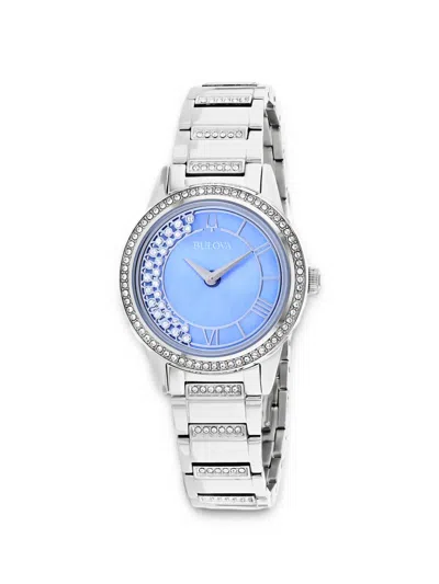 Bulova Turnstyle 32mm Watch In Burgundy