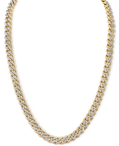 Bulova Two-tone Stainless Steel Classic Chain 24" Necklace