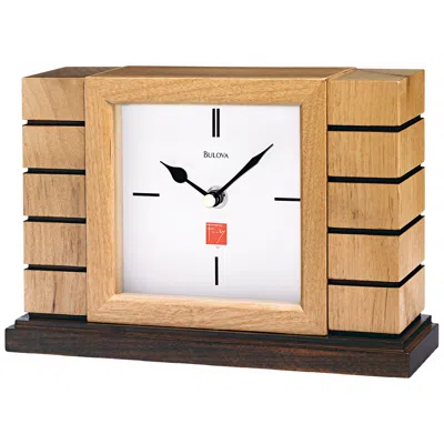 Bulova Usonian Ii 9 1/2" Frank Lloyd Wright  Mantel Clock