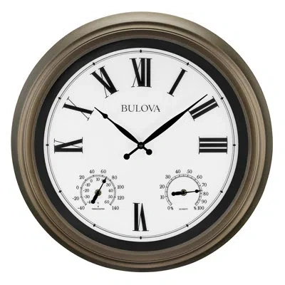 Bulova Vineyard 18" Wall Clock In Black