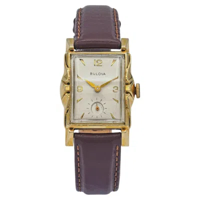 Pre-owned Bulova Vintage  Brunswick 14k Yellow Gold Handwind Watch