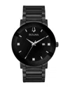 Bulova Modern Black Stainless Steel Mens Watch