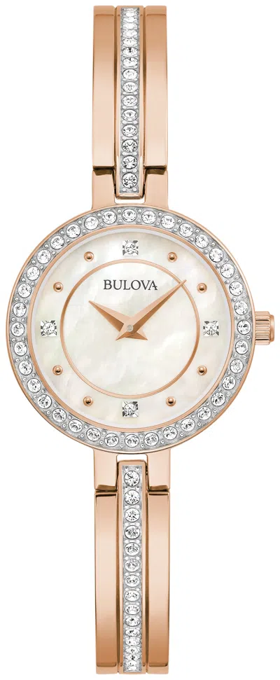 Bulova Women's 26mm Gold Tone Quartz Watch 98l298