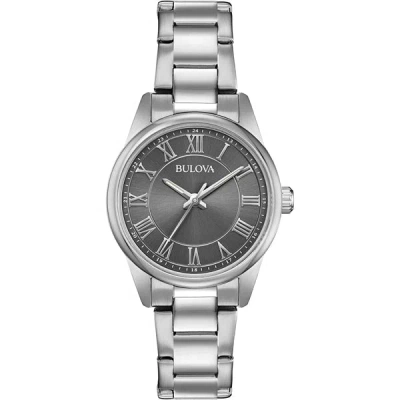 Bulova Women's 29mm Silver Tone Quartz Watch 96l272