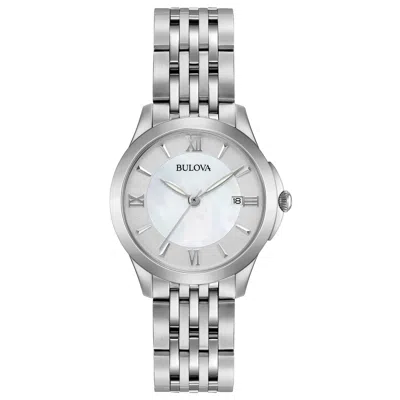 Bulova Women's 42mm Silver Tone Quartz Watch 96m151