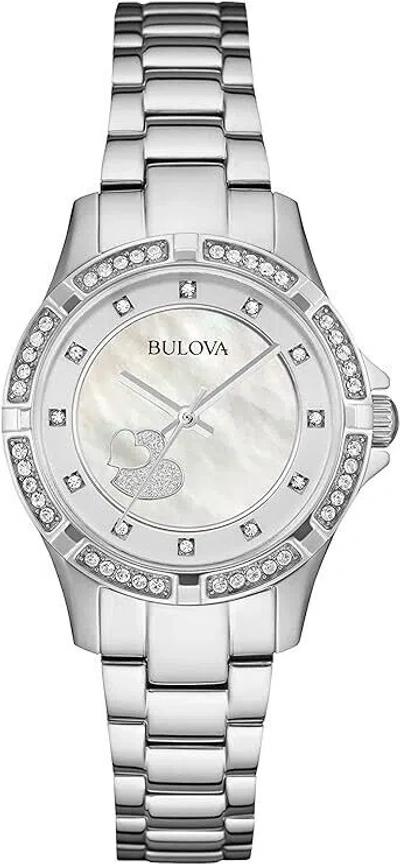 Pre-owned Bulova Women's 96l226 Timeless Diamond Silver Dial Quartz Watch