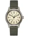 Bulova Men's Automatic Hack Green Nylon Strap Watch 38mm In No Color