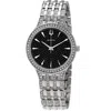 Bulova Women's Black Dial Watch In Metallic