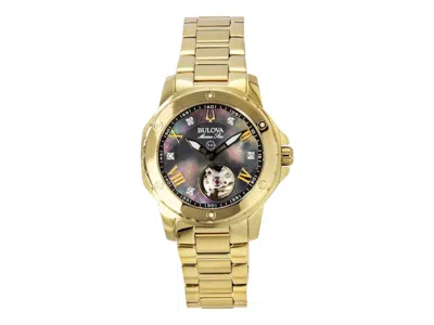 Pre-owned Bulova Women's  Marine Star 97p171 Watch In Stainless Steel