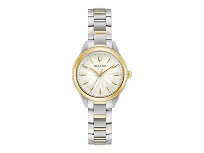 Pre-owned Bulova Women's  Sutton 98l277 Watch In Stainless Steel