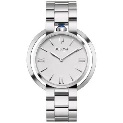 Pre-owned Bulova Women's Classic Rubaiyat Quartz Silver Stainless Steel Watch 40 Mm 96l306
