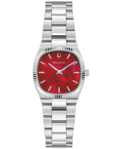 Bulova Women's Classic Super Seville Silver-tone Stainless Steel Bracelet Watch 37.5mm In Gold