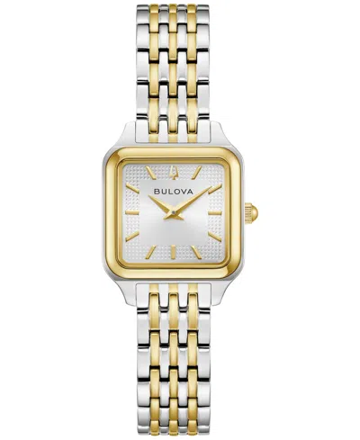 Bulova Women's Classic Sutton Two-tone Stainless Steel Bracelet Watch 22.7mm In Gold