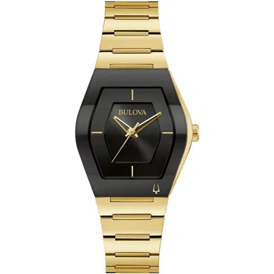 BULOVA WOMEN'S GEMINI BLACK DIAL WATCH