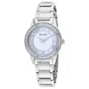 Bulova Women's Mother Of Pearl Dial Watch In Silver