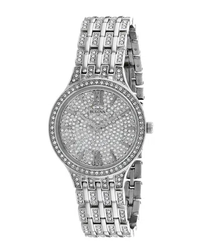 Bulova Phantom Crystal 32mm Watch In Metallic